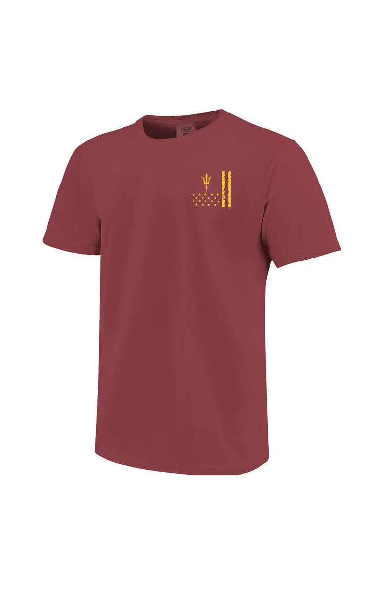 IMAGE ONE Men's  Maroon Arizona State Sun Devils Comfort Colors OHT Camo Overlay T-Shirt, Alternate, color, Maroon
