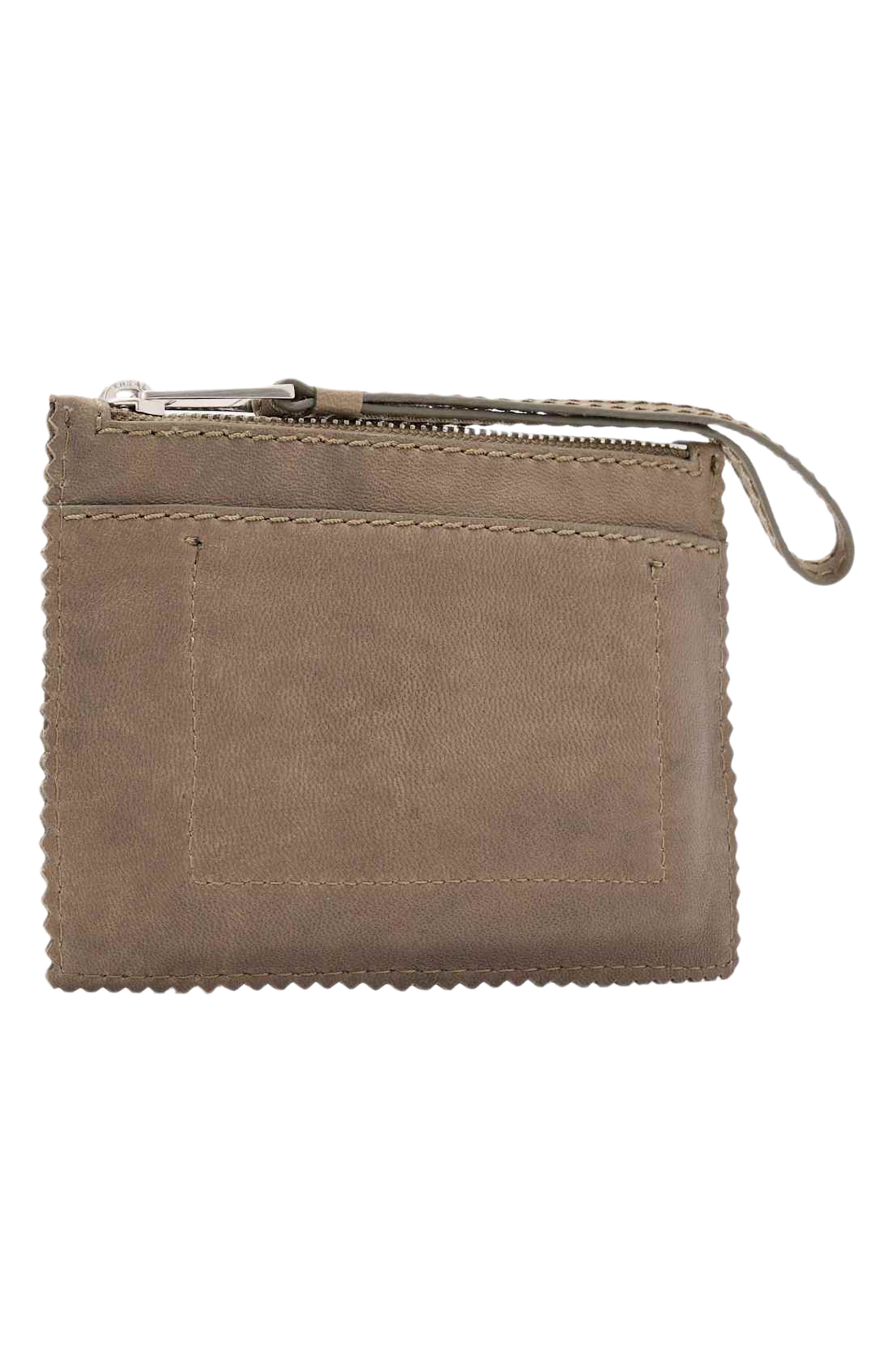 Siloh Mini Leather Pouch, Alternate, color, MISTY GREY