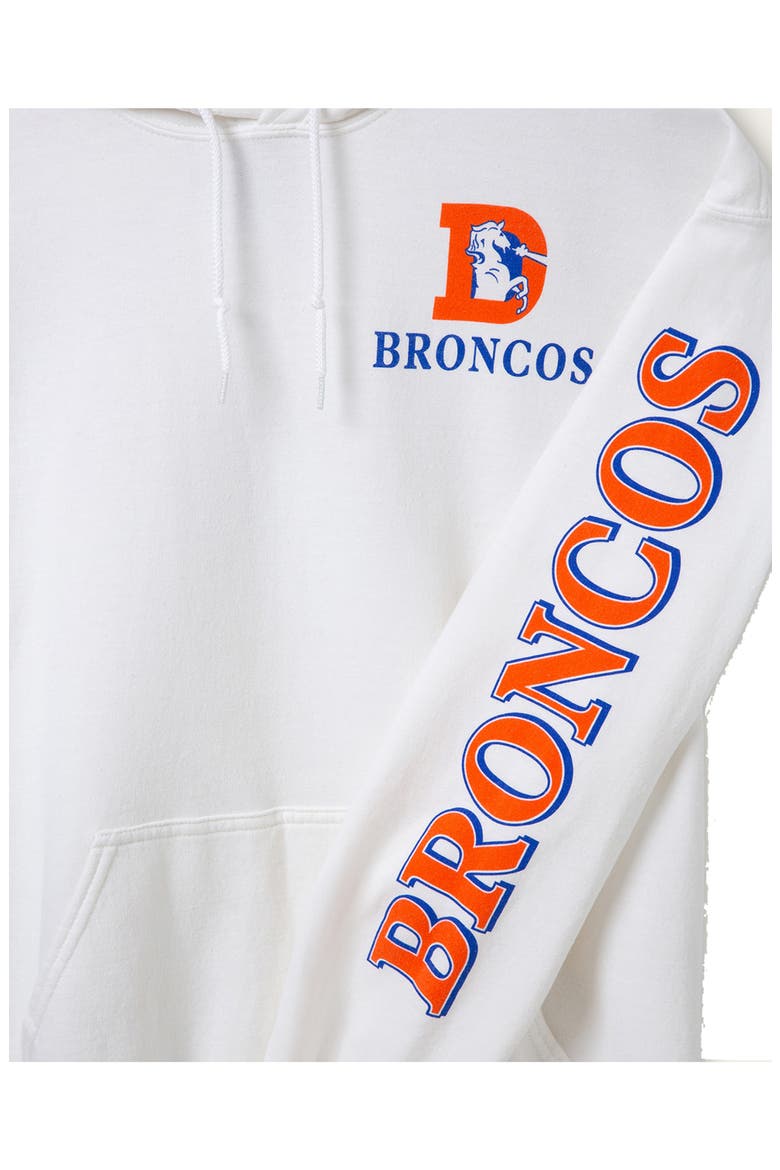 Denver Broncos Fandom Hoodie, Alternate, color, WHITE