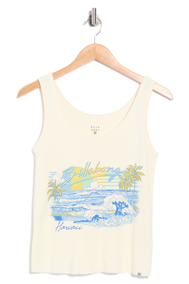 Ocean View Cotton Tank Top, Main, color, NATURAL