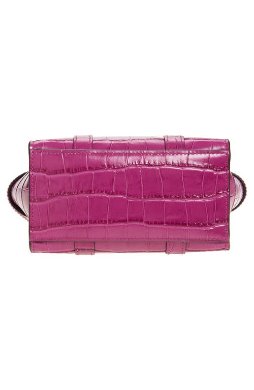 Mulberry Micro Bayswater Croc Embossed Leather Shoulder Bag