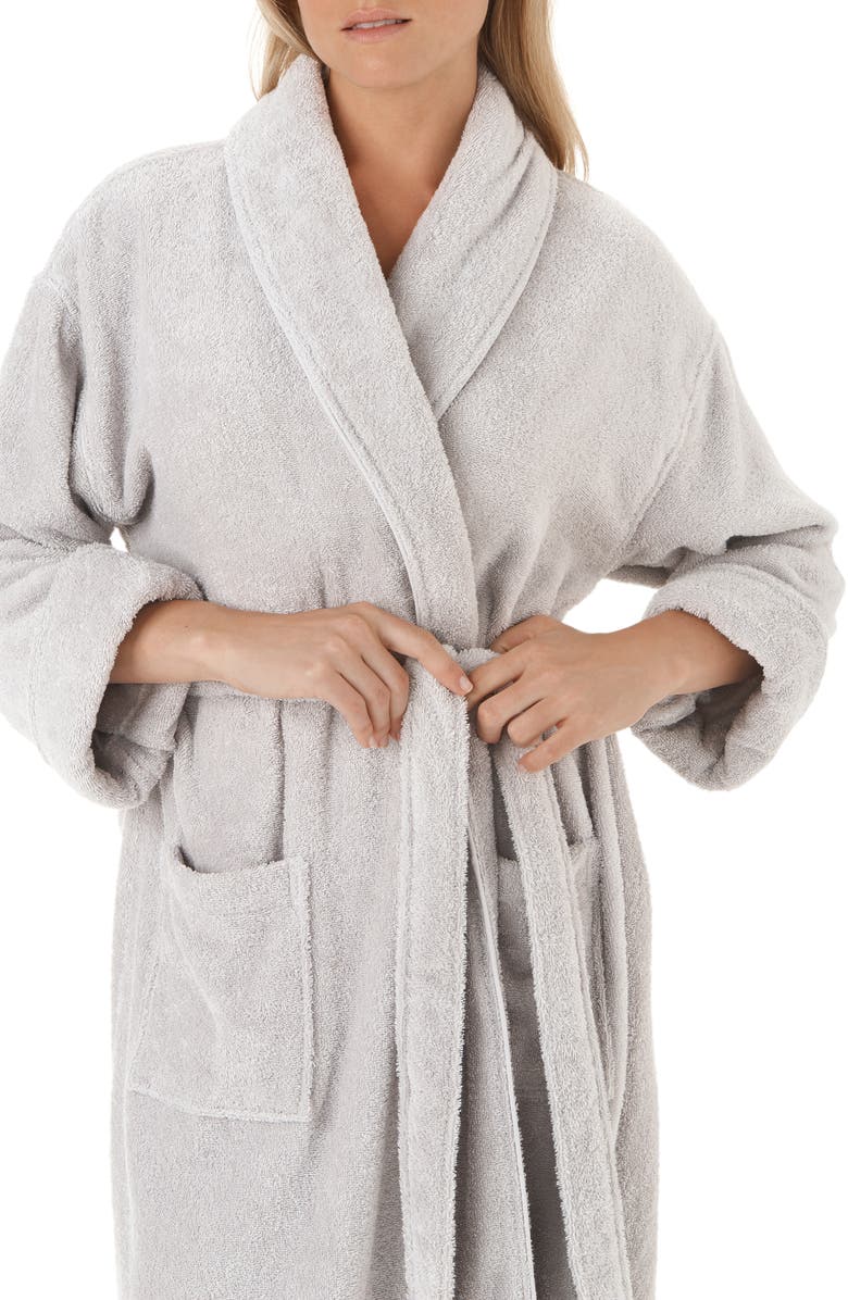 The White Company Unisex Classic Cotton Robe, Alternate, color,