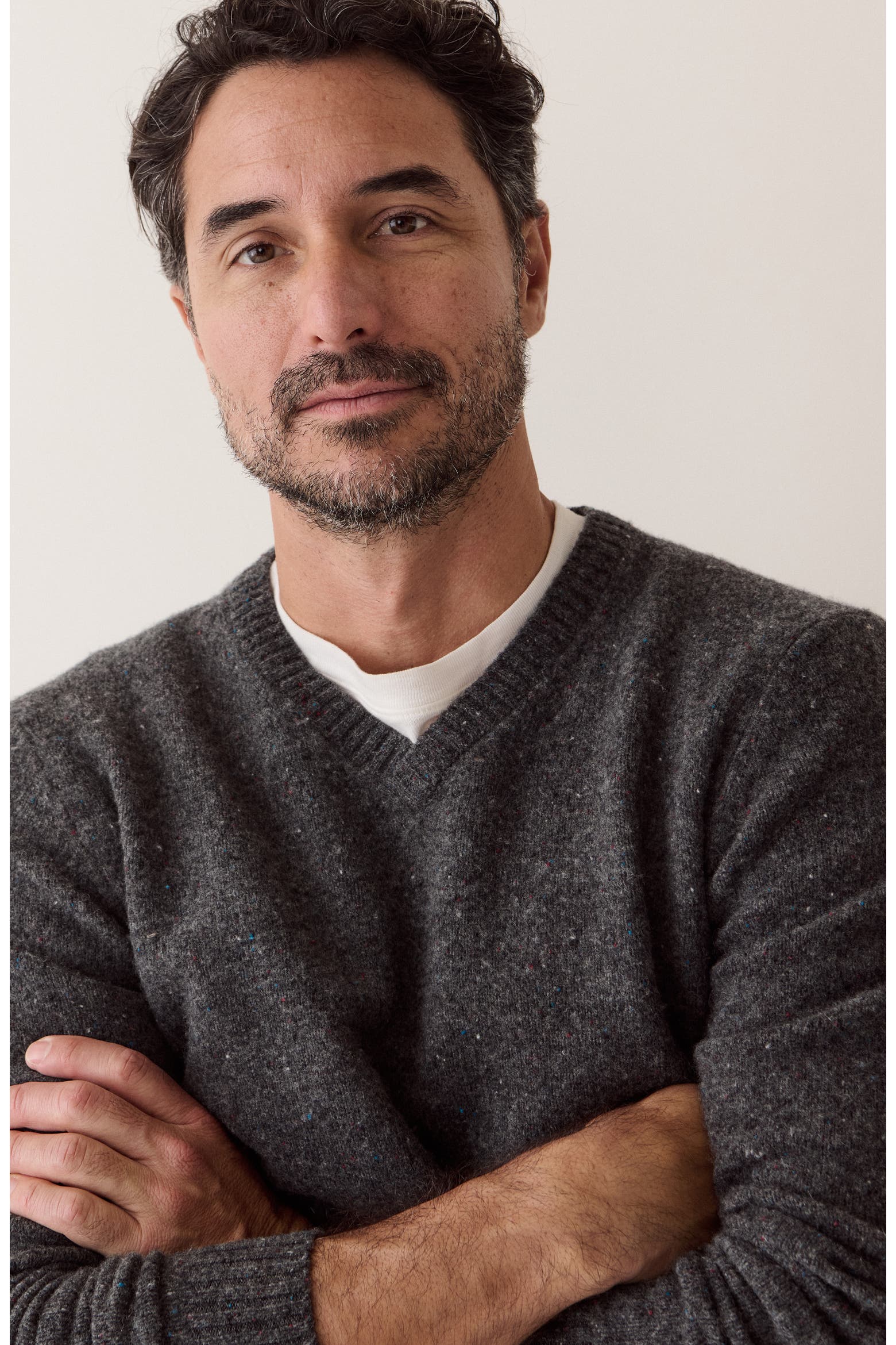 Neppy Fleece Marine Layer Neppy Merino Wool V-Neck Sweater (Men) | Nordstrom