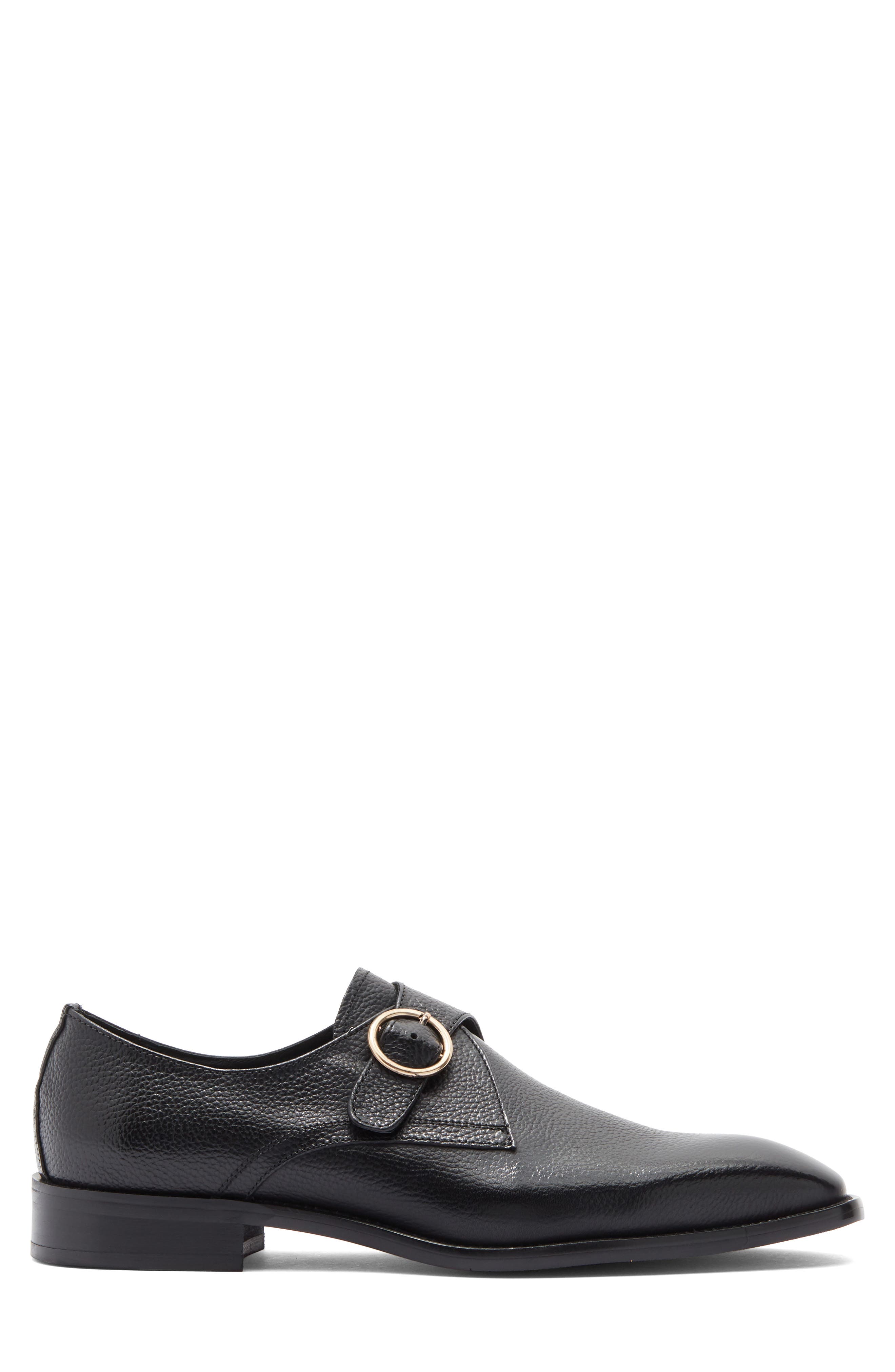Maison Forte Vero Monk Shoe, Alternate, color, Black