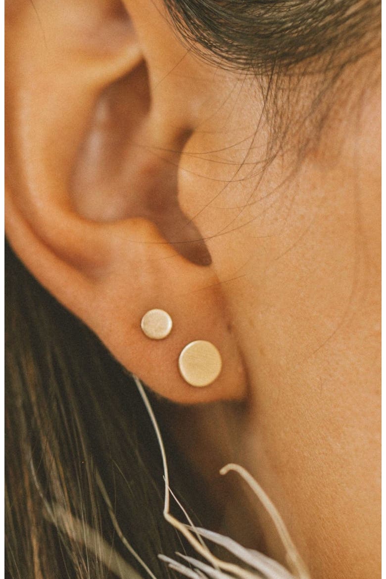 Lux Stud Earrings, Alternate, color, Silver