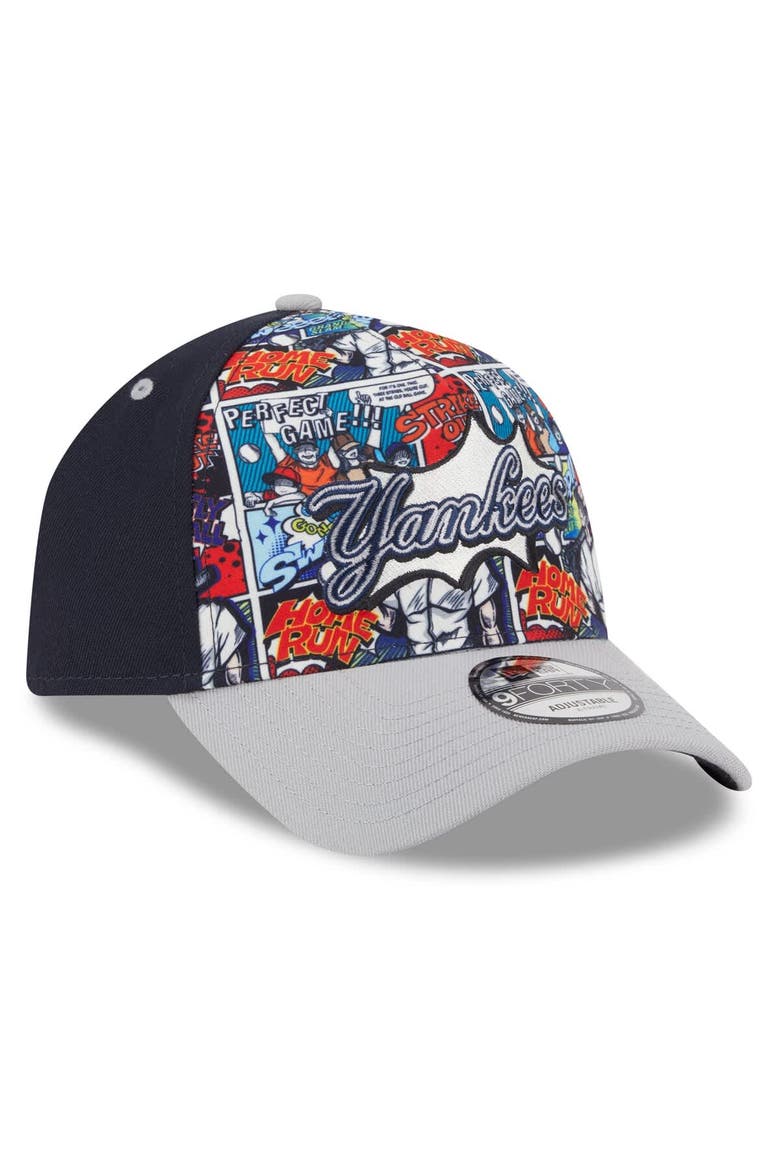 Men's New Era Navy/Gray New York Yankees 2025 MLB Diamond Hero Edition A-Frame 9FORTY Adjustable Hat, Alternate, color, Navy