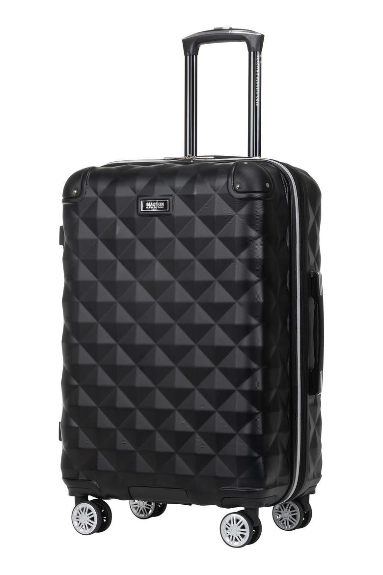 Diamond Tower 24" Hardside Spinner Luggage, Alternate, color, BLACK