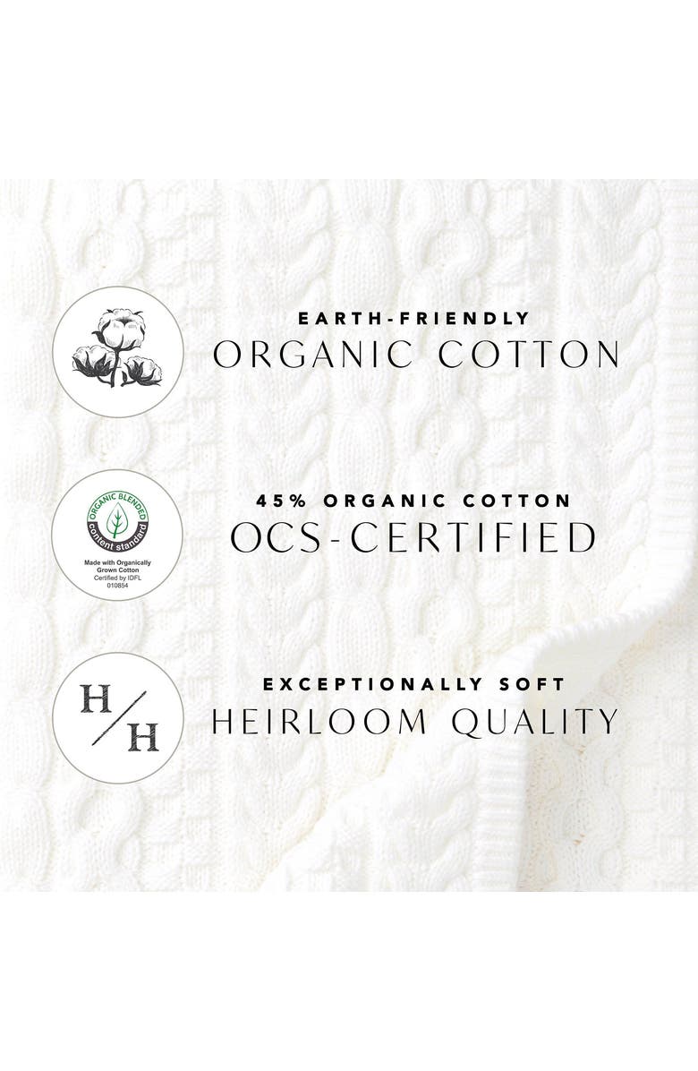 Hope & Henry Baby Linen Button Strap Soft Shoe, Infant, Alternate, color, Soft White Linen Strap