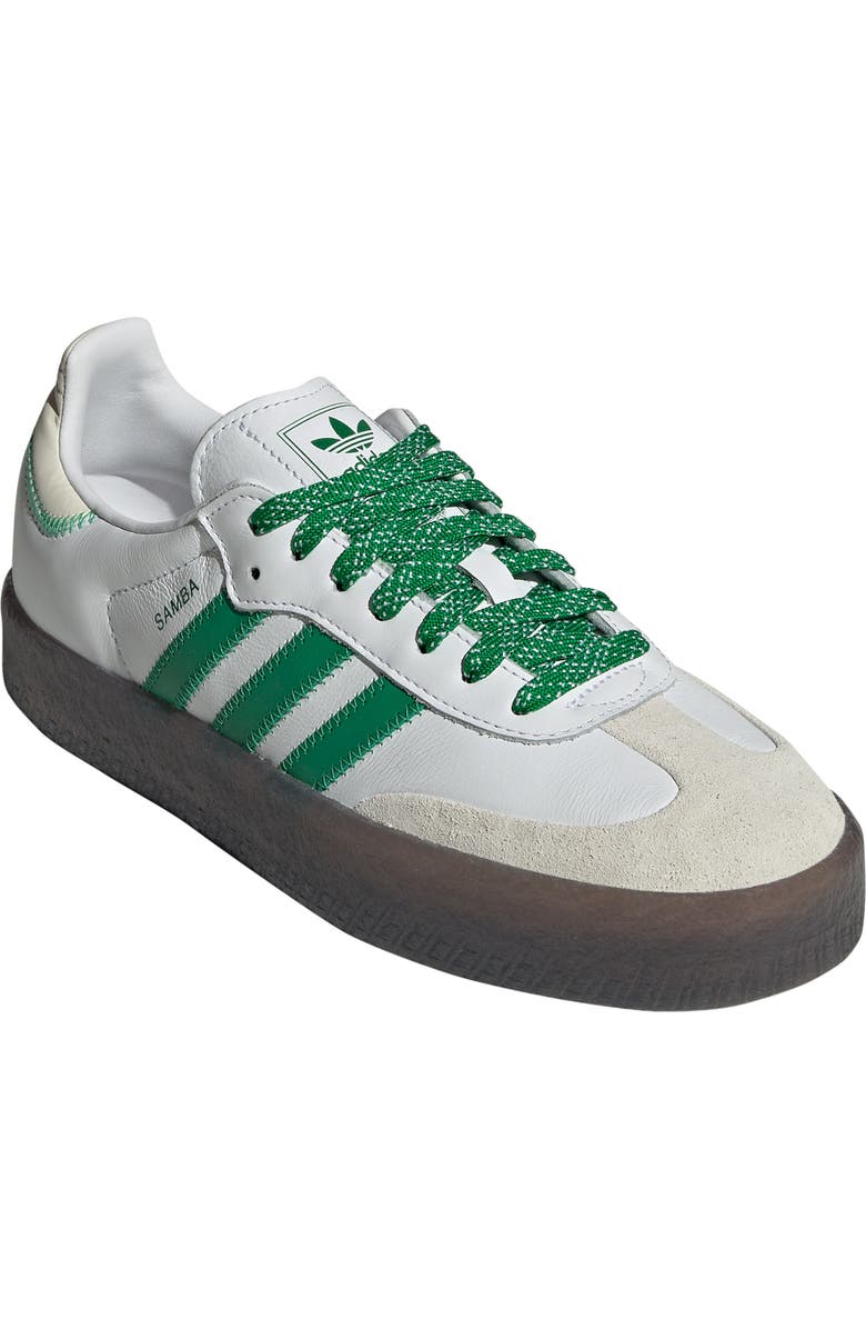 adidas Sambae Sneaker, Main, color, White/ Green/ Off White