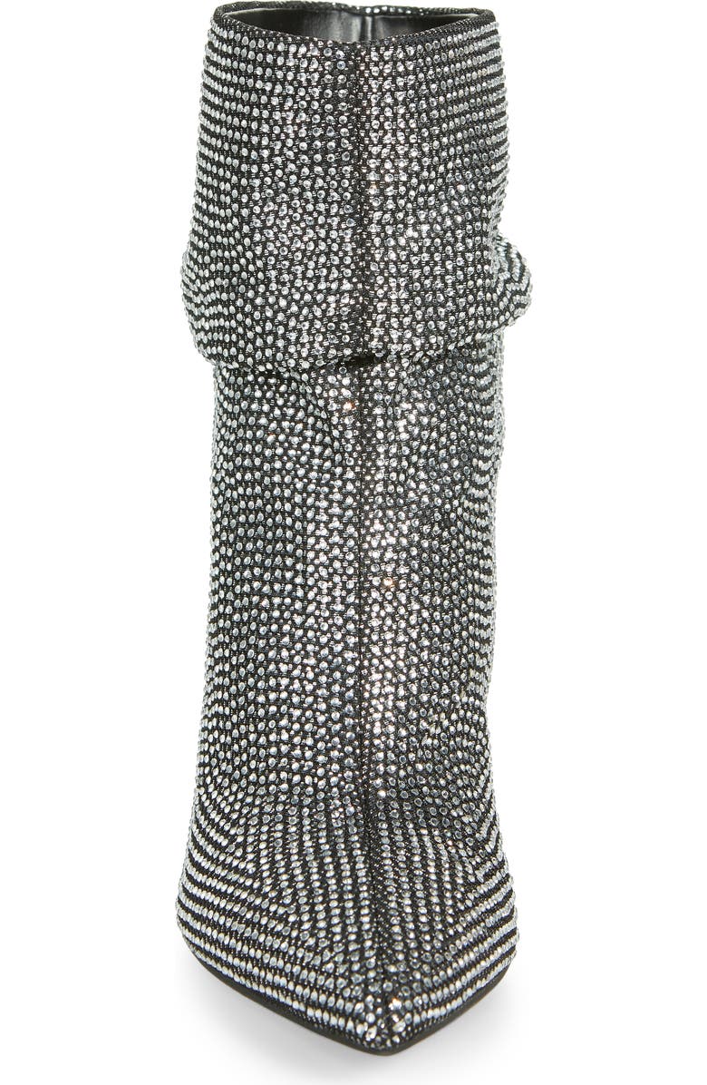 Open Edit Tilly Crystal Embellished Bootie, Alternate, color, Silver