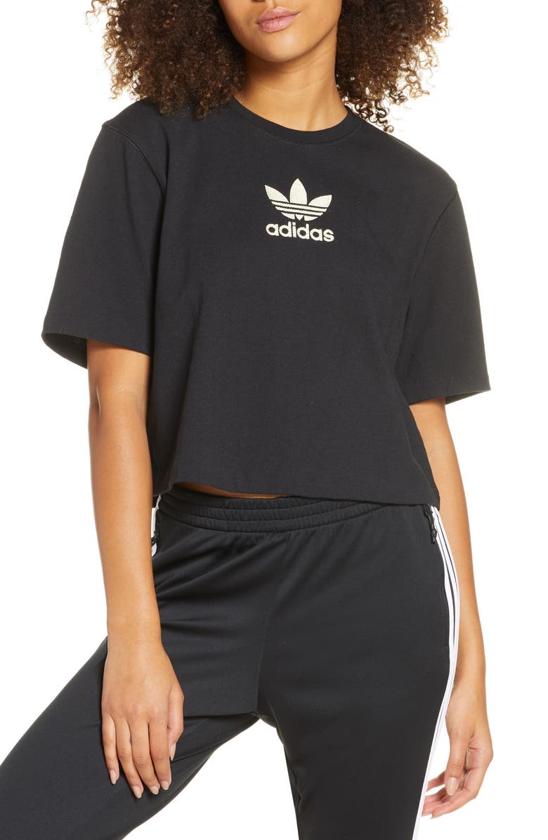 adidas Originals Large Trefoil Tee, Main, color, 