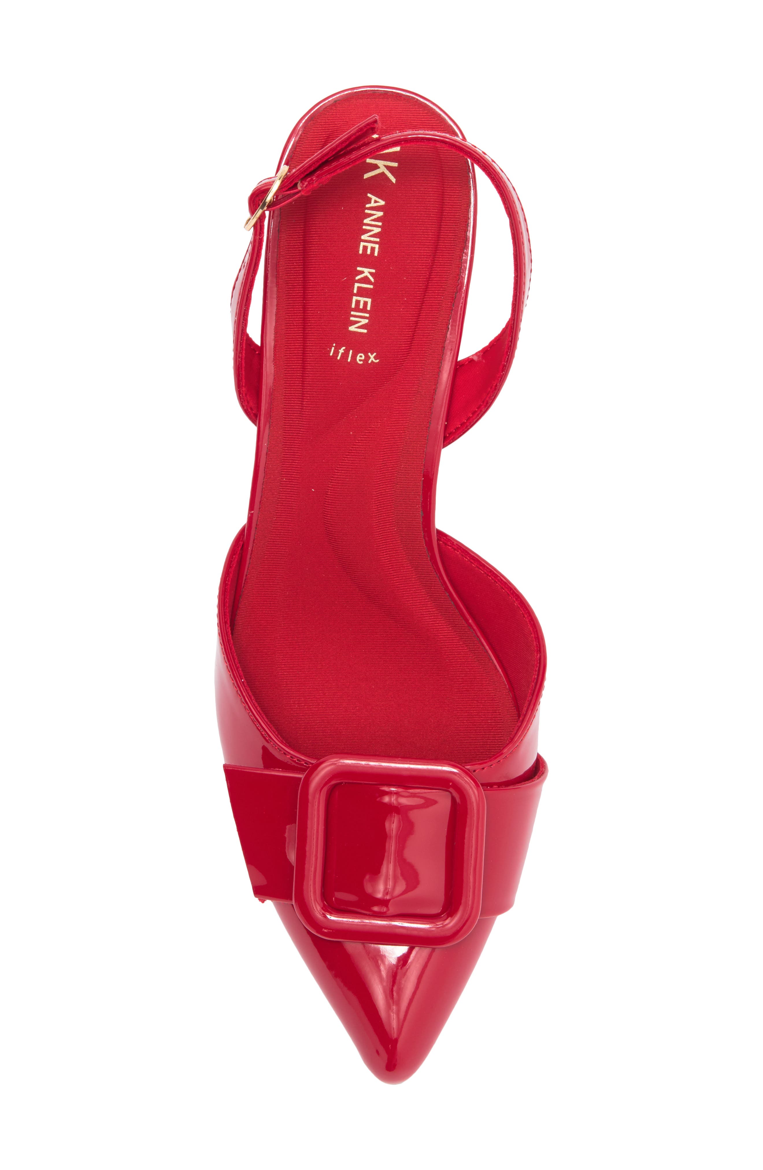 Anne Klein Bernette Bow Pump, Alternate, color, Lipstick Red Patent