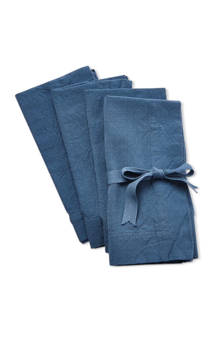 tag Threads Slub Napkin Set of 4, Main, color, Blue
