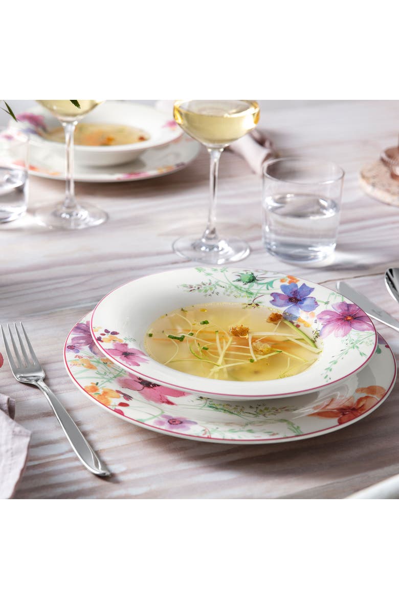 Mariefleur Basic Dinner Plate, Alternate, color, White