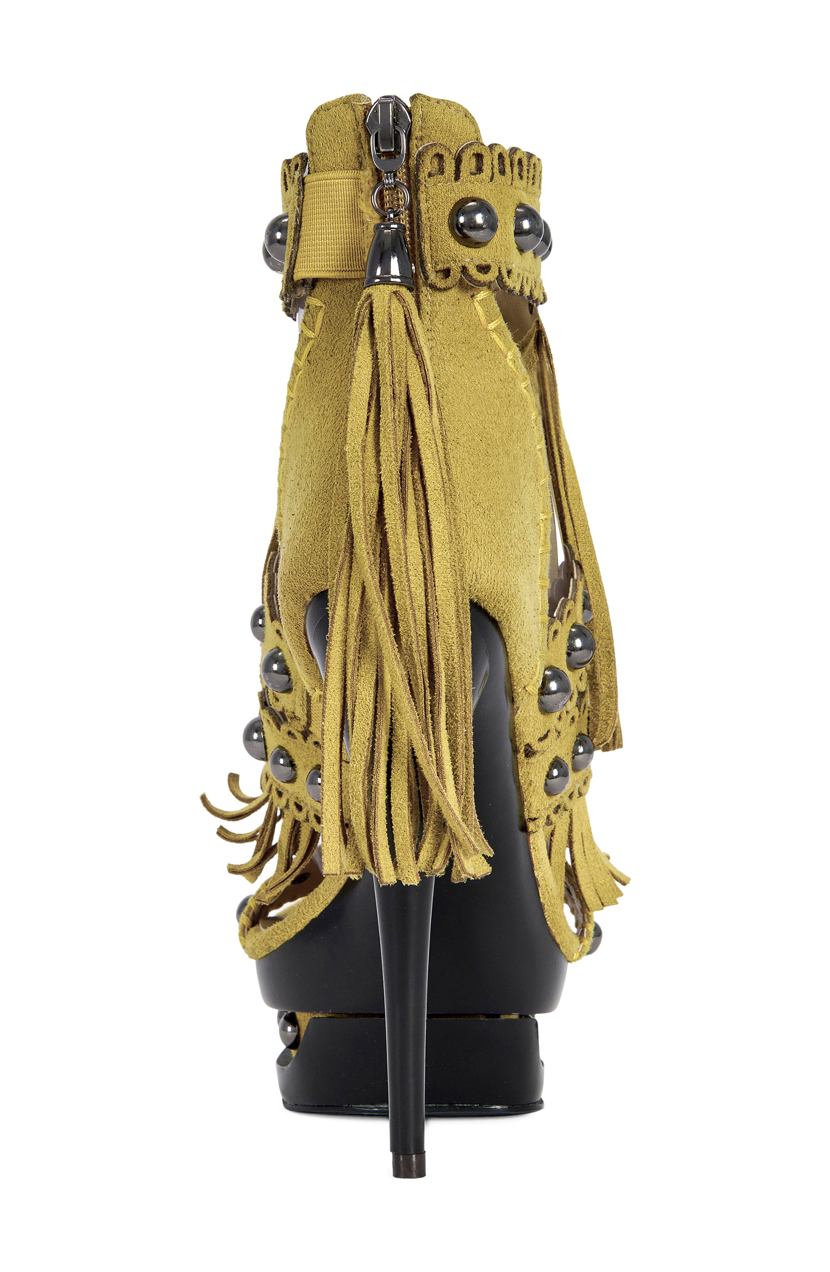 AZALEA WANG Marova Ankle Strap Sandal, Alternate, color, Mustard