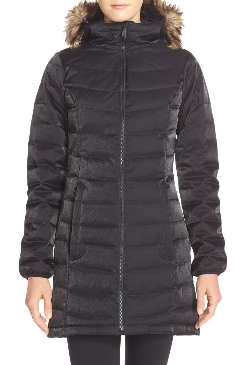 The North Face 'Snoqualmie' Faux Fur Trim Down Parka, Main, color,