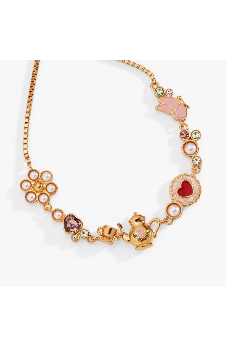 Alex and Ani Tea Party Bolo Bracelet, Alternate, color, Gold