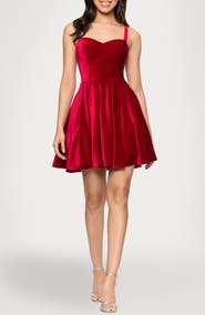 Blondie Nites Velvet Minidress