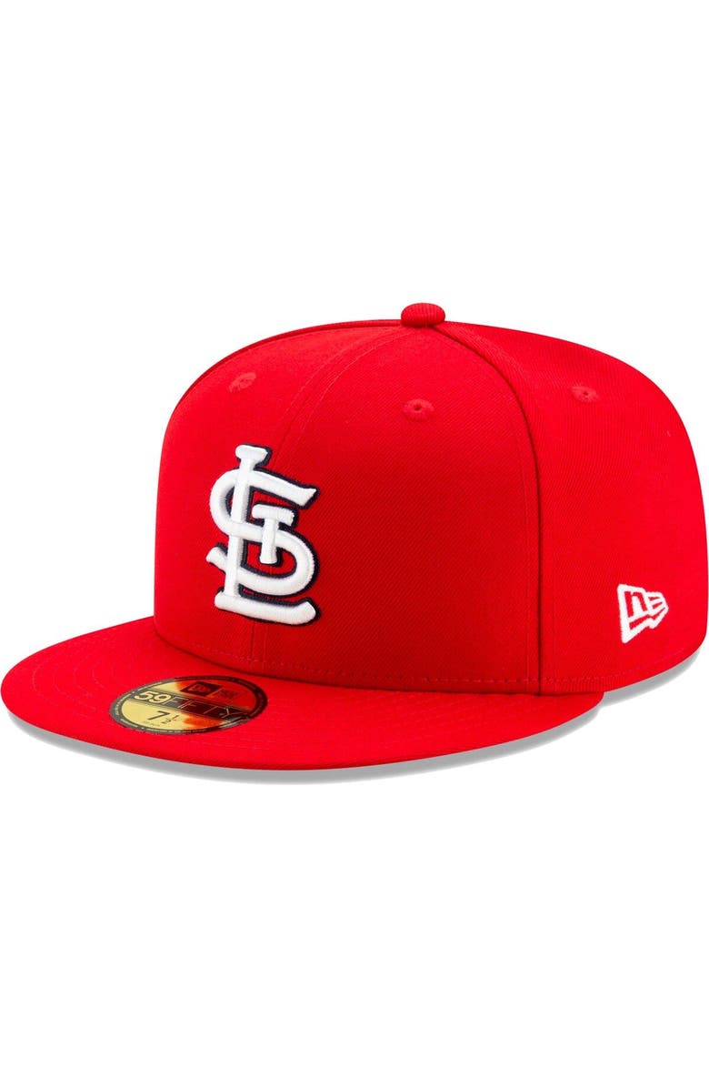 New Era Men's New Era Red St. Louis Cardinals On-Field 2023 World Tour London Series 59FIFTY Fitted Hat, Alternate, color, Red