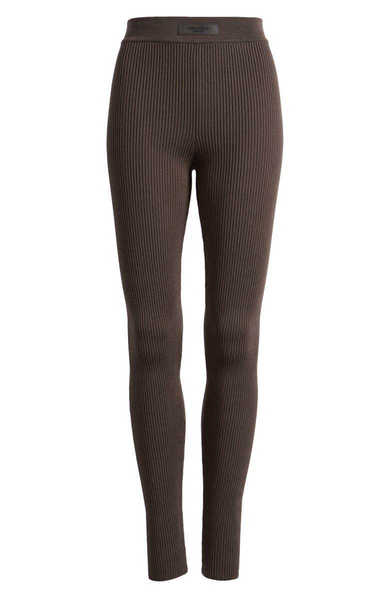 Fear of God Essentials Cotton Blend Rib Leggings, Alternate, color, 