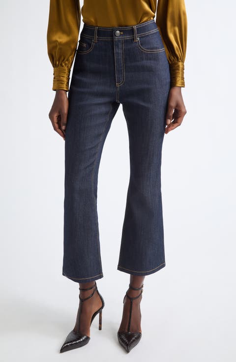 Stevie High Waist Cropped Flare Jeans