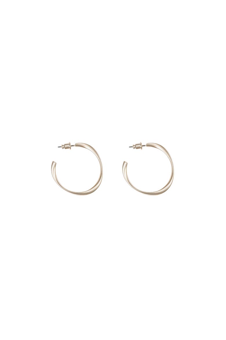 Leslie Small Sculpted Oval Hoop Earrings Dainty Trendy, Alternate, color, Warm Bronze