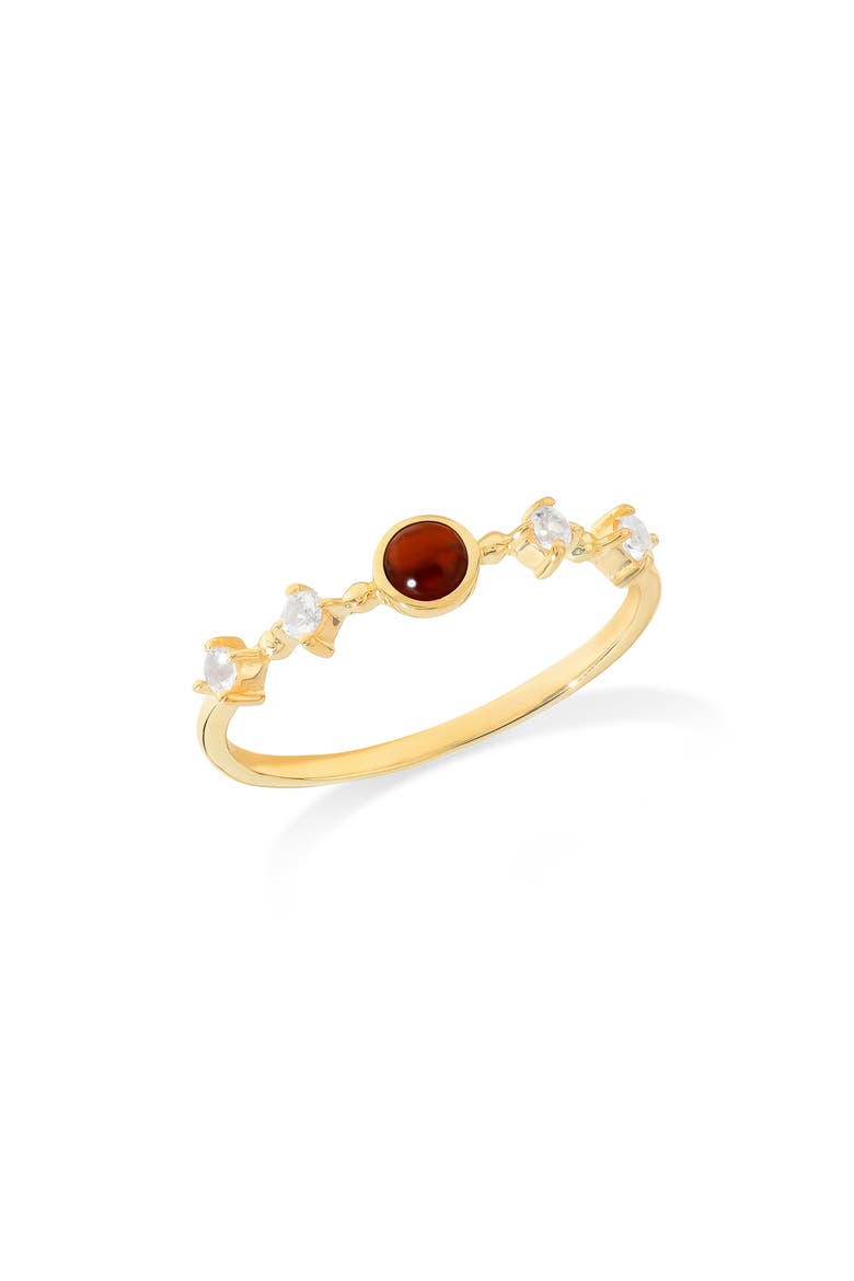 Round Mix Gemstone Ring, Main, color, RED