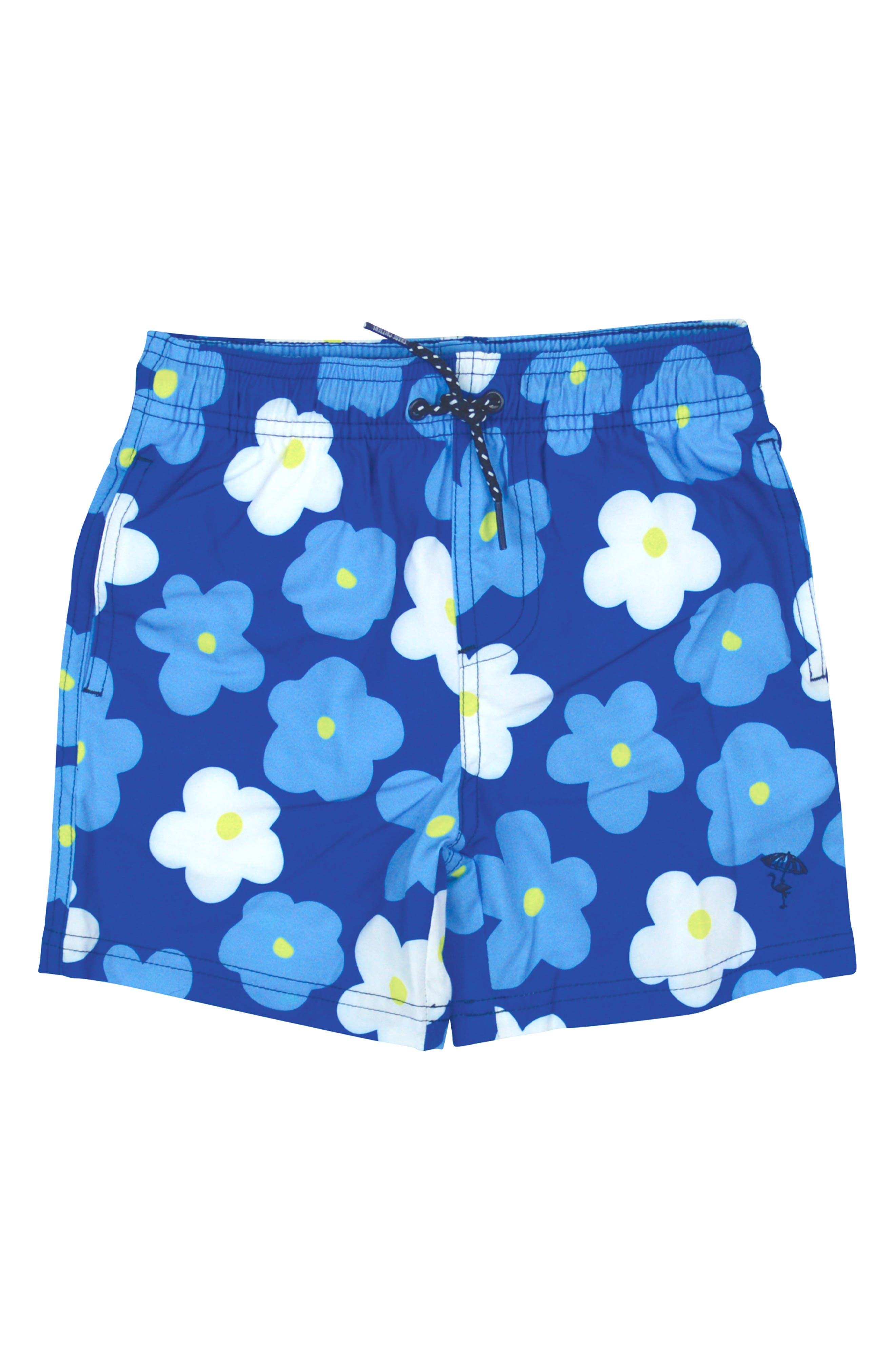 Shade Critters Kids' Daisy Print UPF 50+ Swim Trunks
