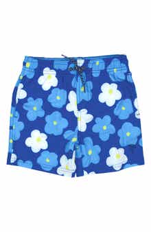 Shade Critters Kids' Daisy Print UPF 50+ Swim Trunks