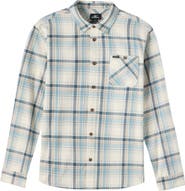 O'Neill Kids' Redmond Plaid Flannel Button-Up Shirt