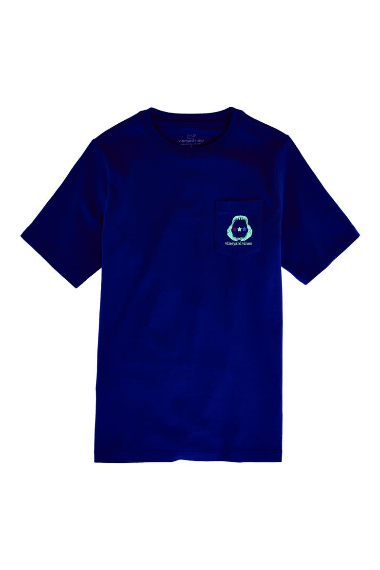 Kids' Fourth of Jaw-ly Pocket Graphic T-Shirt, Alternate, color, MOONSHINE