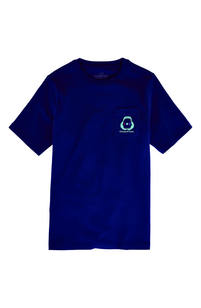 vineyard vines Kids' Fourth of Jaw-ly Pocket Graphic T-Shirt, Alternate, color, Moonshine