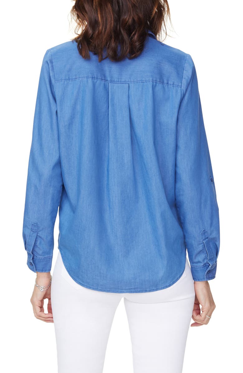 NYDJ Cotton Blend Utility Shirt, Alternate, color,