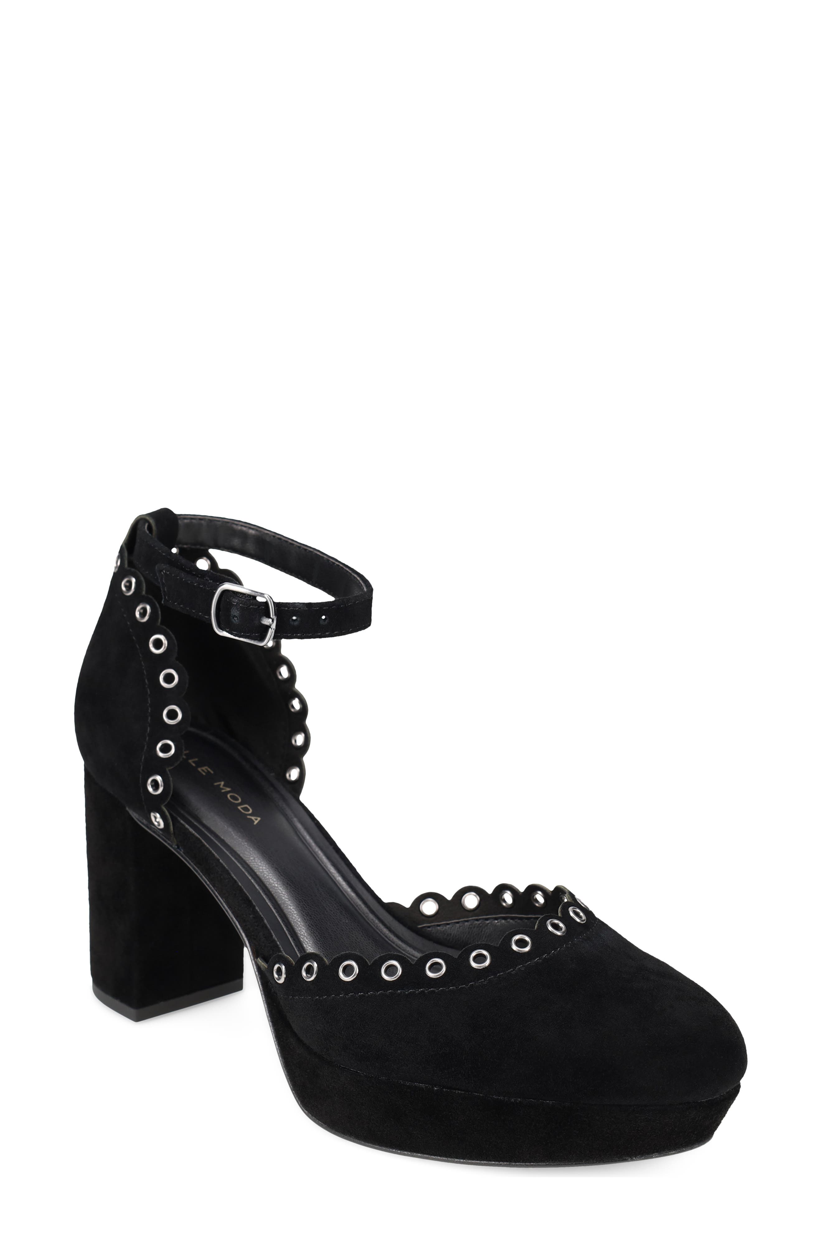 Leana Platform Pump, Main, color, BLACK