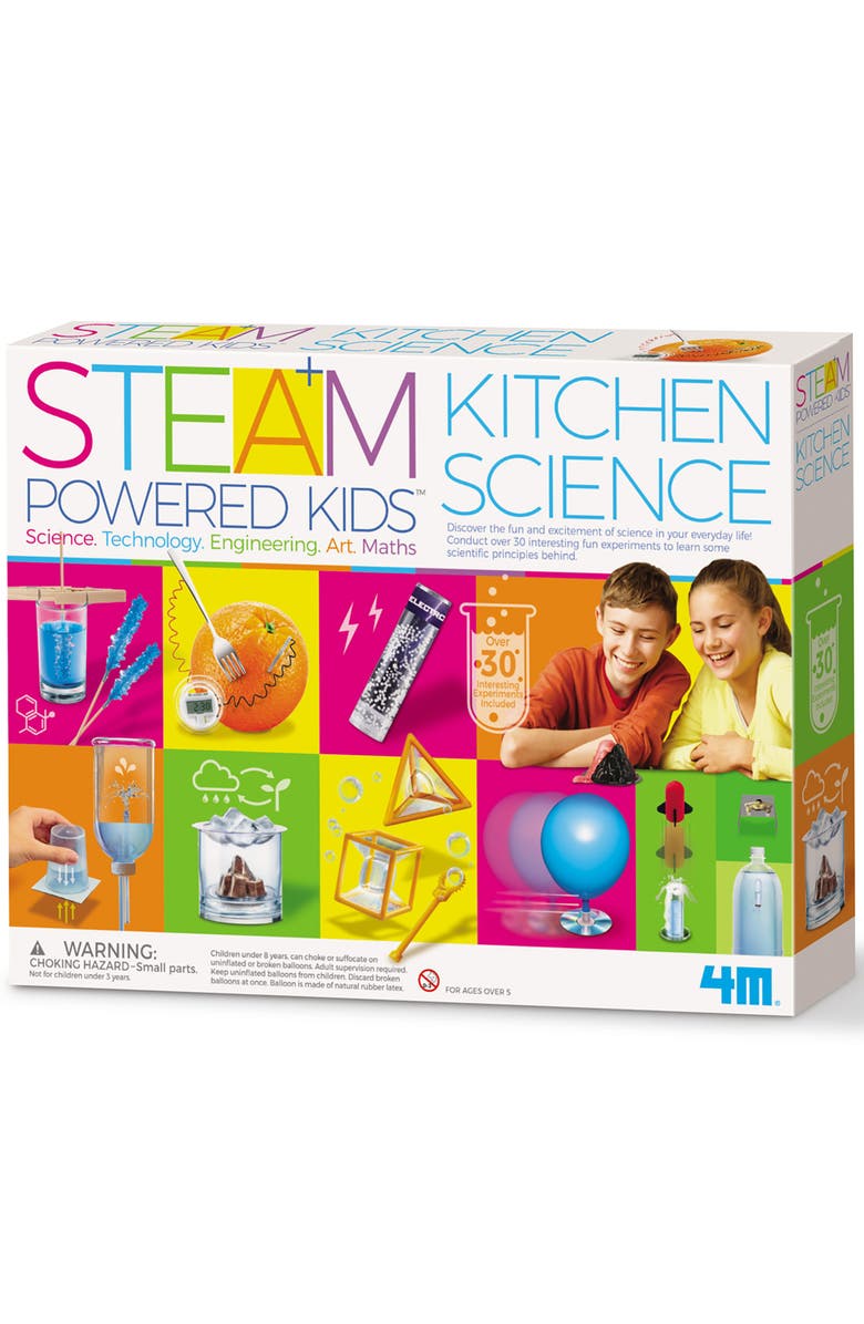 4M STEAM Powered Kidz, Kitchen Science, DIY 30+ Home Experiments, 5+, Main, color, Multicolored