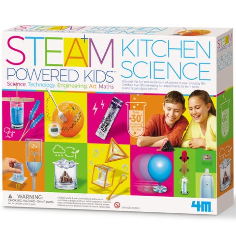 STEAM Powered Kidz, Kitchen Science, DIY 30+ Home Experiments, 5+