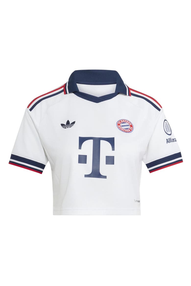 Women's adidas White Bayern Munich 2026/27 Away Cropped Replica Jersey, Alternate, color, White