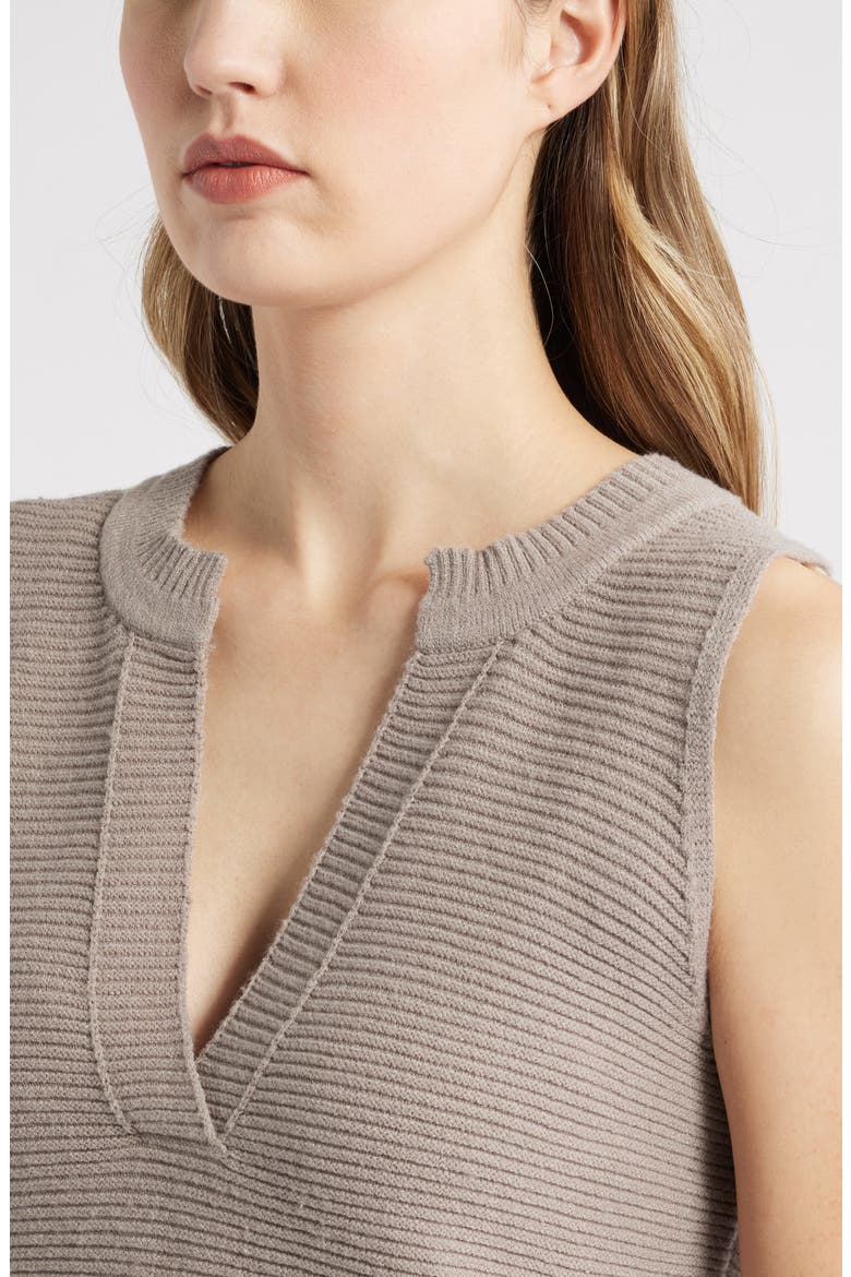 Lillian Relaxed Rib Sweater Tank, Alternate, color, MOON ROCK