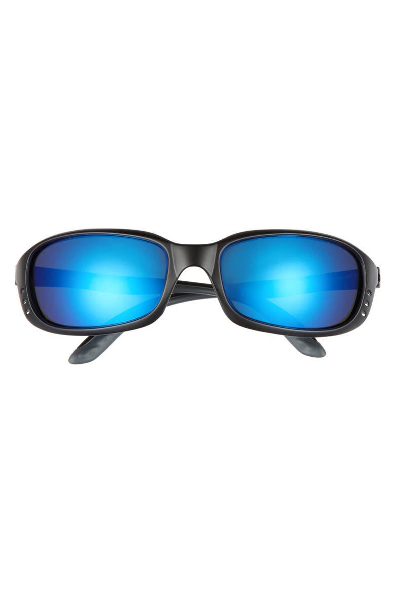 Brine 60mm Polarized Sunglasses, Alternate, color, BLACK/ BLUE MIRROR