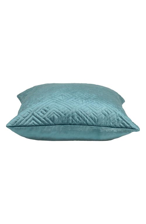 Parkland Collection Tufted Velvet Decorative Pillow In Teal