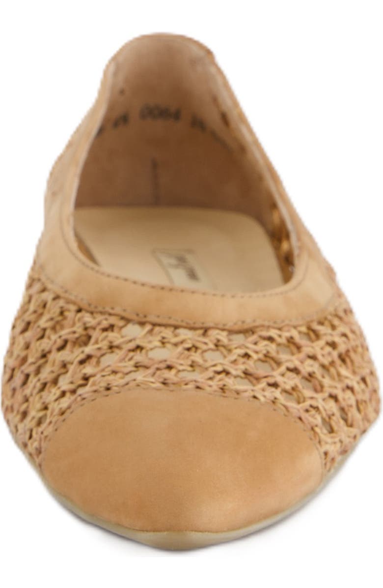 Paul Green Daisy Pointed Toe Flat, Alternate, color, Sisal Diva Combo