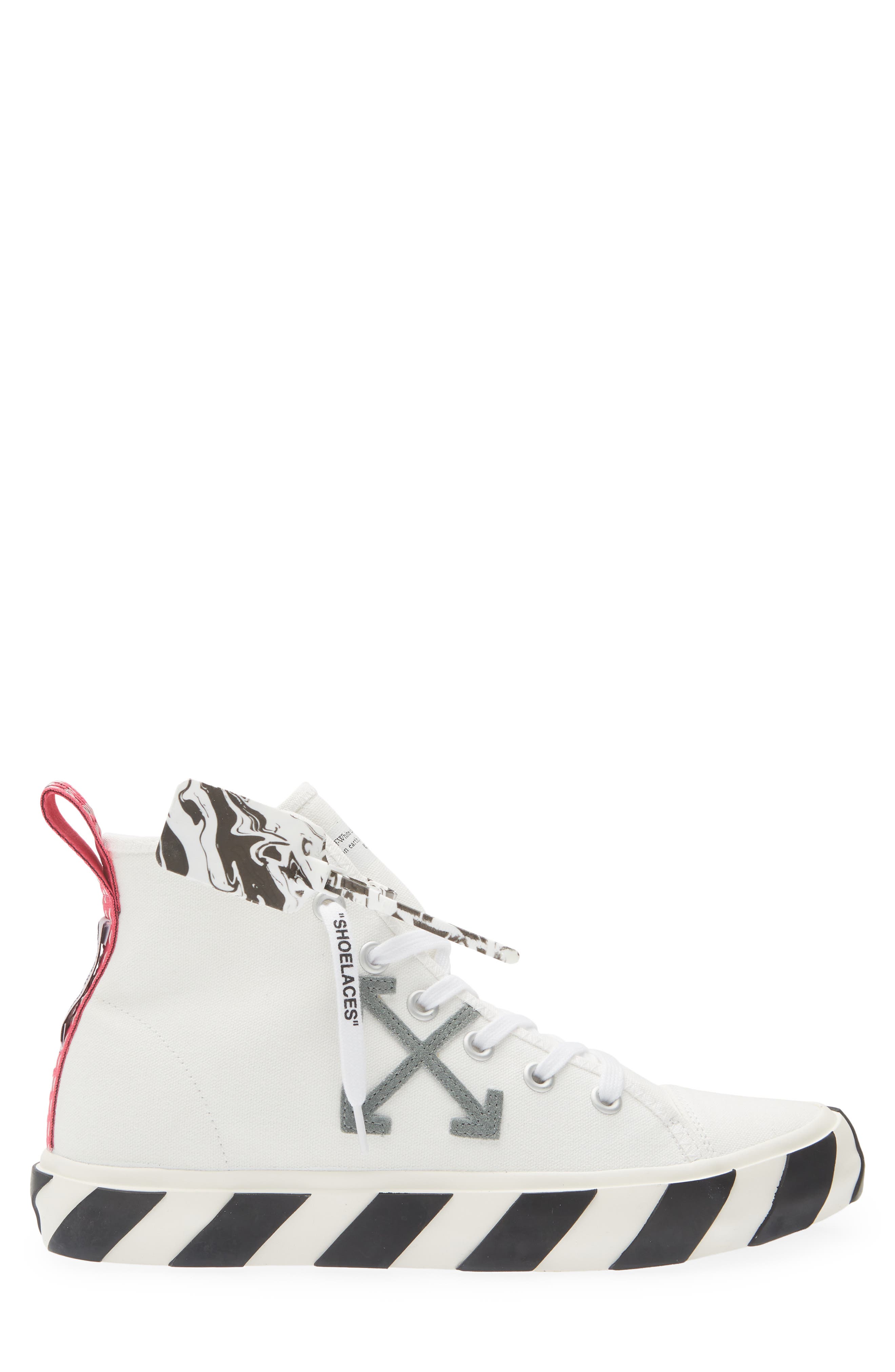 Off-White <p>Mid Top Vulcanized Sneaker (Men)</p>, Alternate, color, 