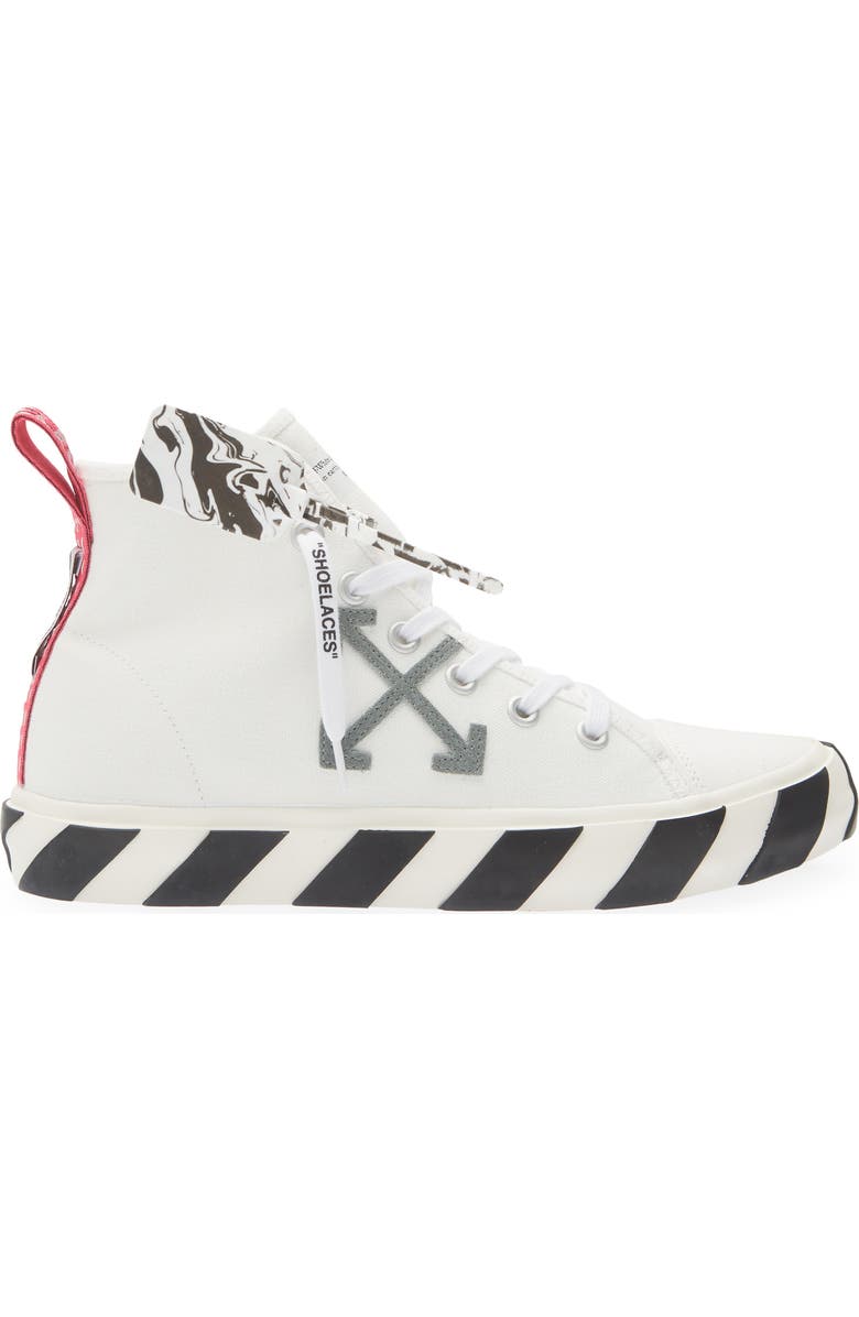 Off-White <p>Mid Top Vulcanized Sneaker (Men)</p>, Alternate, color,