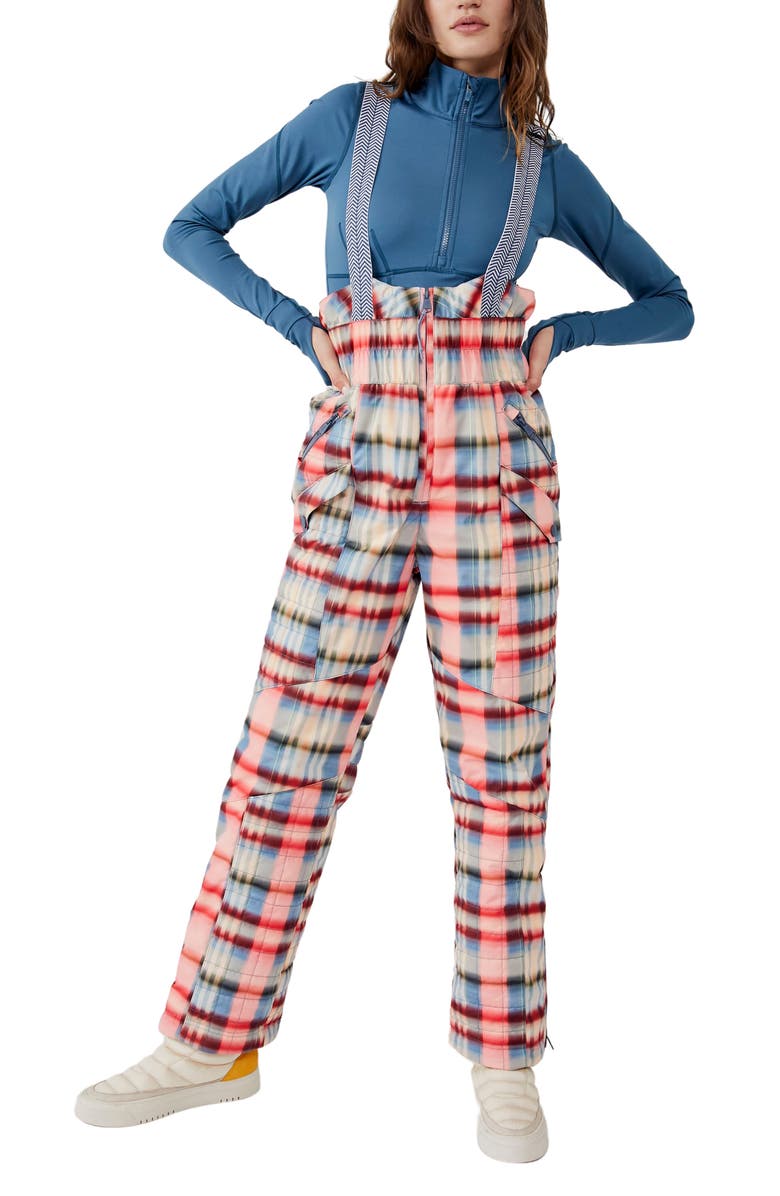 FP Movement by Free People All Prepped Print Bib Overalls, Main, color, 