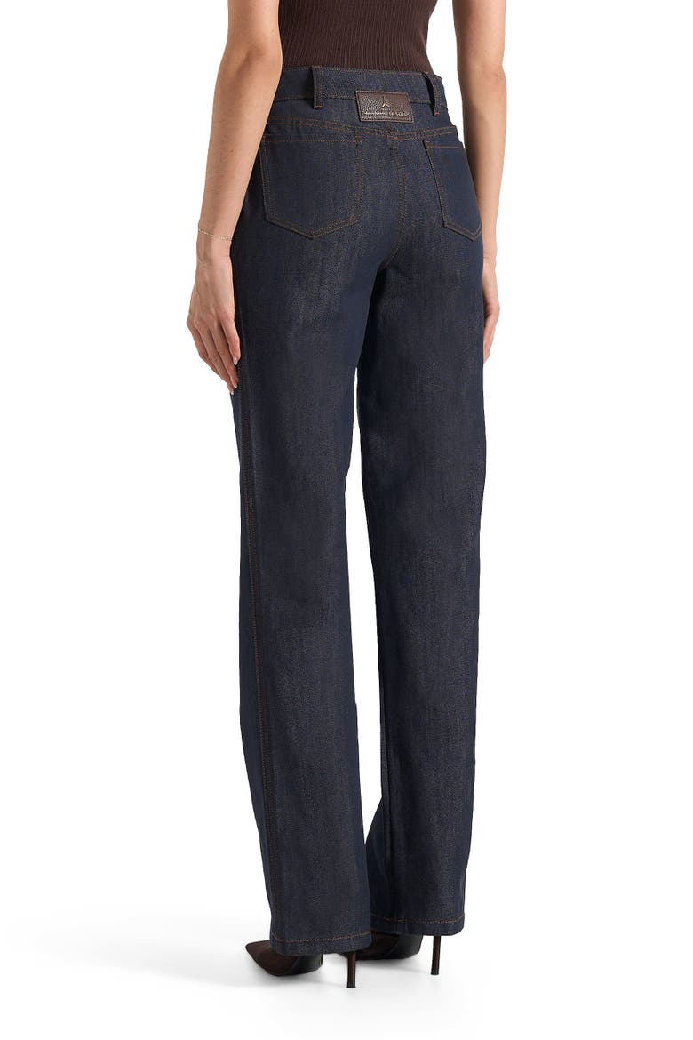 Florence Denim High Rise Straight Leg Jeans, Alternate, color, Indigo