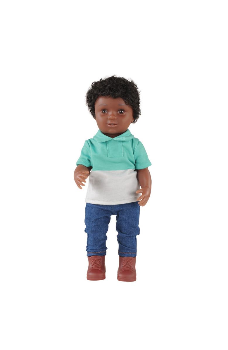 Kaplan Early Learning Company 13" Multiethnic Doll - African American Boy, Main, color, Multicolor