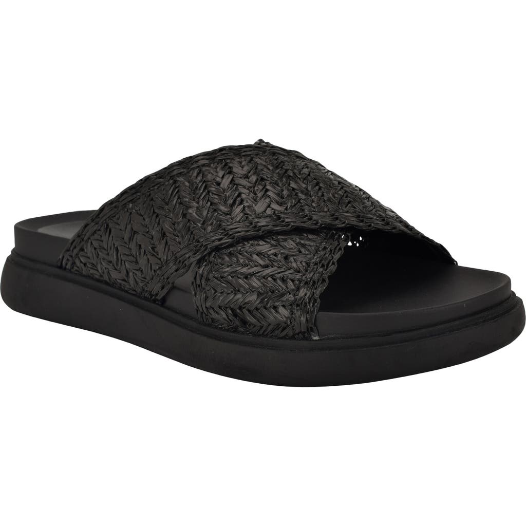 Calvin Klein Pacen Slide Sandal In Black