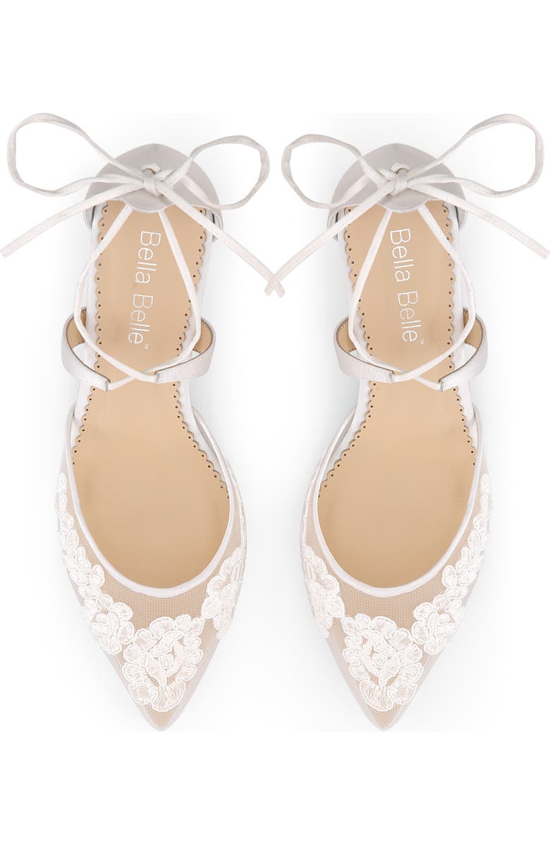 Bella Belle Embroidered Lace Pointed Toe Pump, Alternate, color,