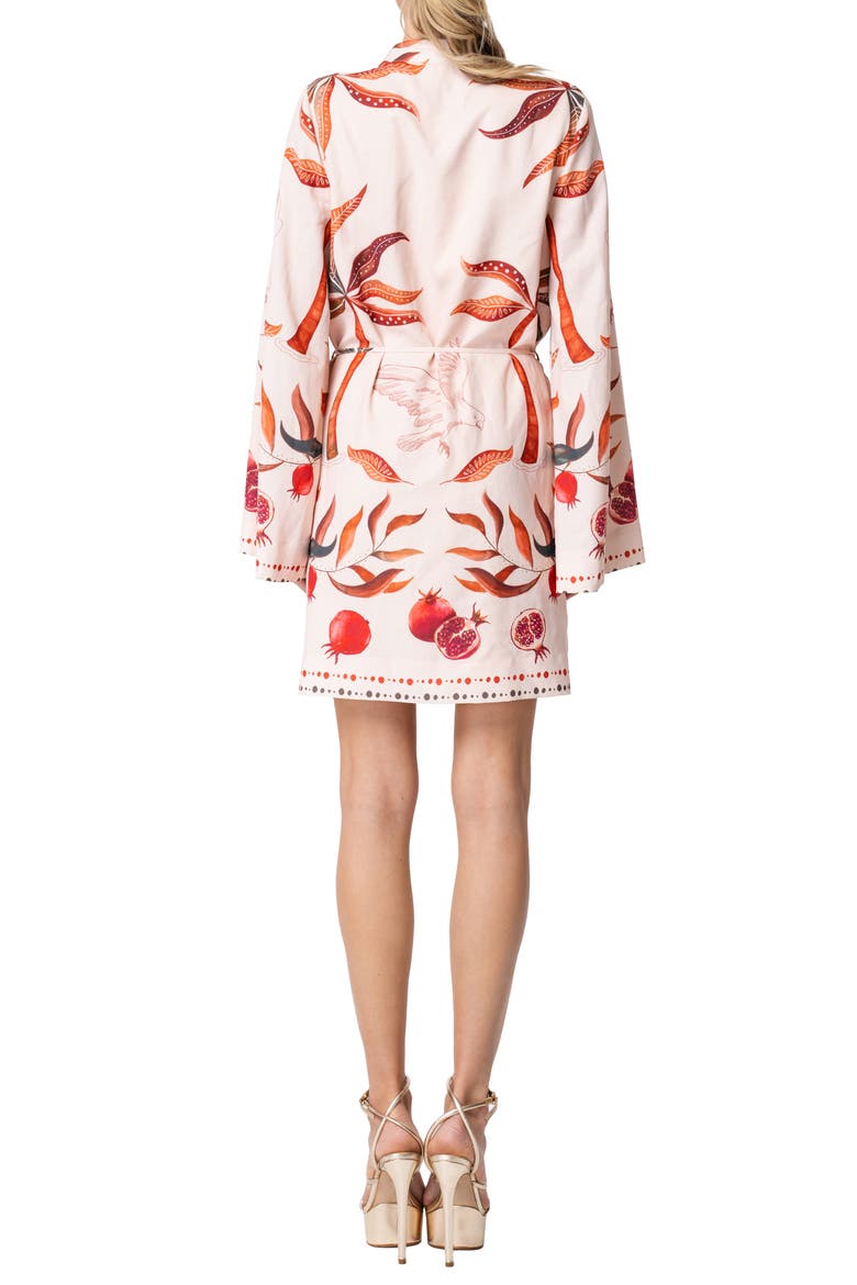 Mariam Print Long Sleeve Dress, Alternate, color, BROWN MULTI