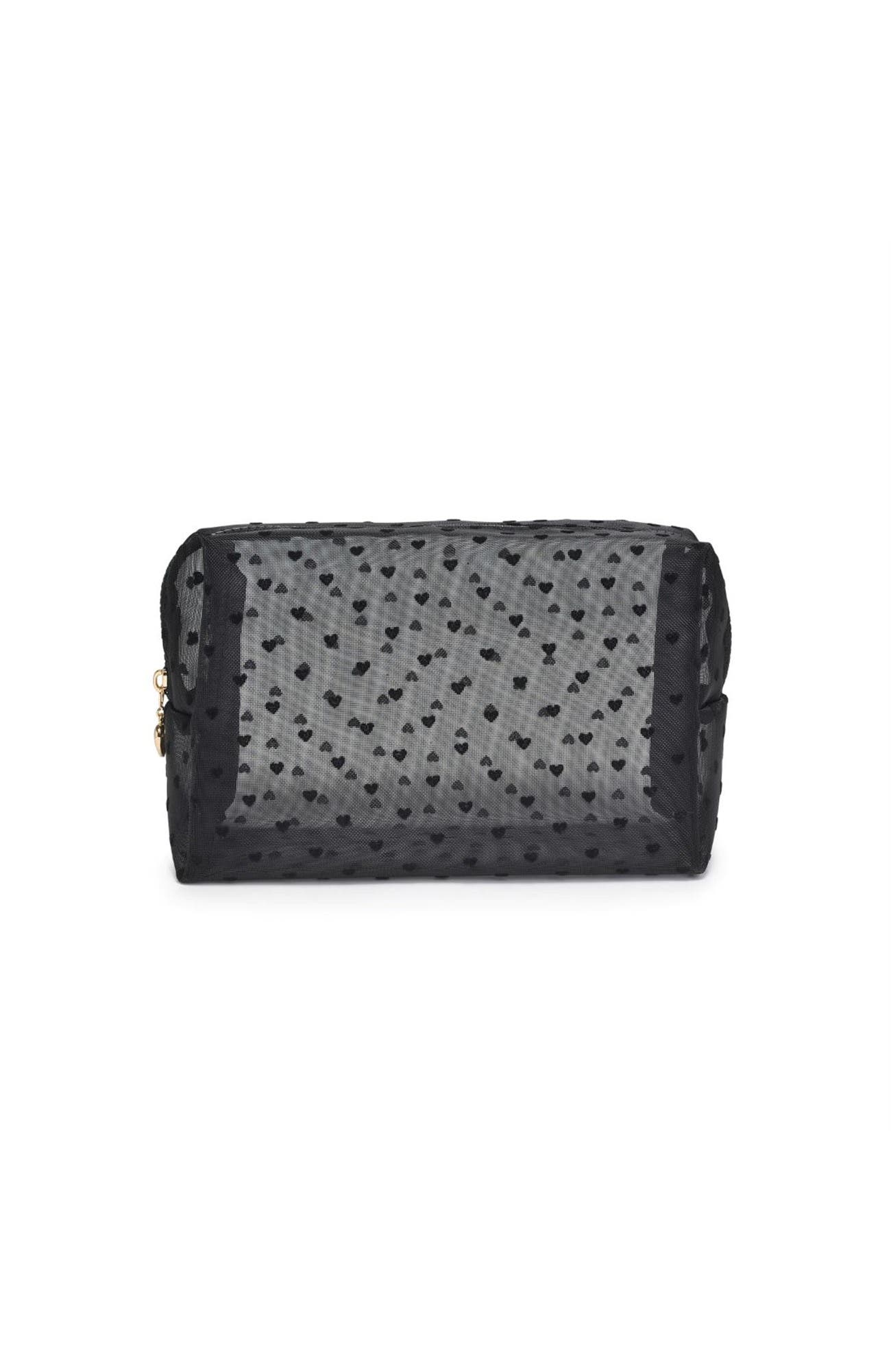 See Through You Cosmetic & Travel Organizer Pouch, Main, color, Black